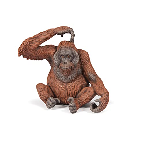 Papo Sitting Orangutan Toy Figure Multicolor