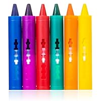 Bath Crayons, Pack of 6 Bath Crayons Kids Bath Toys Set, Colourful Bath Toy, Mess-Free Shower Toys, Easy to Clean and Washable Bath Pens with Six Bright Colours, for 3+ Year Olds Kids, Multicolor