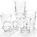 Noamus 9 Pack Plastic Drinking Glasses, 12 Oz Unbreakable Acrylic Water Tumblers, Reusable Shatter-Proof Clear Glasses, Whiskey Drinkware Cups Set for Party Kitchen, Iced Water Tea Coffee