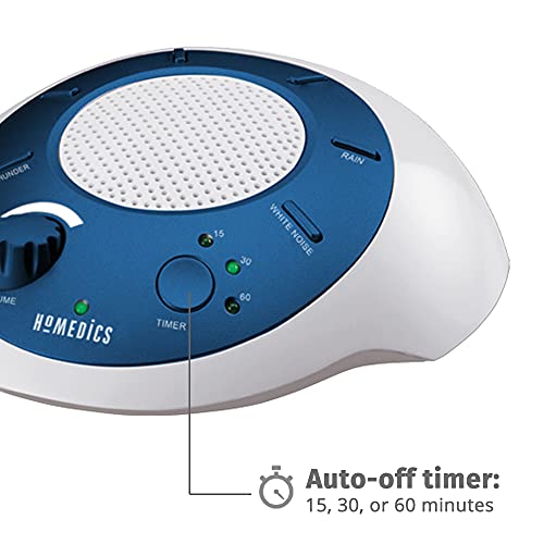 image for Homedics SoundSleep White Noise Sound Machine, Blue, Small Travel Soun