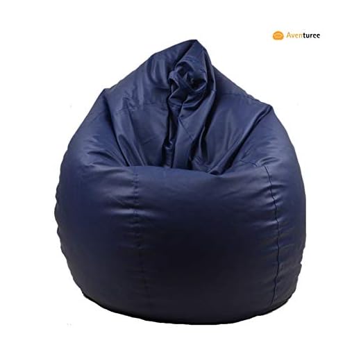 Aventuree's Classic Bean Bag Filled with Beans/Fillers (Filled with Beans),Colour-Navy Blue,Size-XXXL