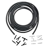 YYTQP Windshield Washer Hose Kit, 4 Meter Washer Fluid Hose with 12 Pcs Connectors, Connect Car Water Pump and Nozzles, Compatible with Most Vehicle Windshield Nozzle Installation