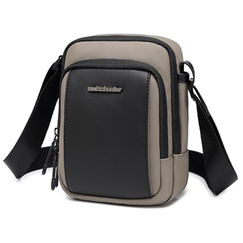 Image of Arctic Hunter Men's Crossbody Sling Bag for Travel & Daily Use Lightweight Small Shoulder Bag for Phone, Passport & Essentials Water-Repellent Utility Side Bag
