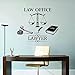 ANFRJJI Scales of Justice Wall Sticker Lawyer Wall Decal Law Wall Art Attorney Wall Decor Lawyer Office Decor Law Student Gift Law School Graduation Gift Effect:25