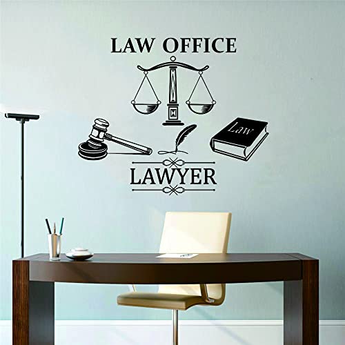 ANFRJJI Scales of Justice Wall Decal - Removable...