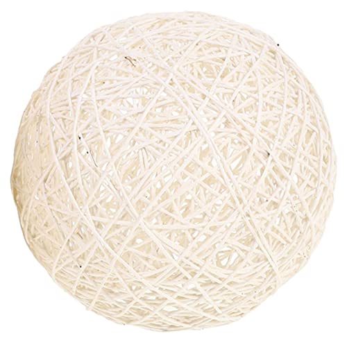 KICHOUSE Wicker Pendant Light Shade Rustic Decorative Lampshade Woven Lamp Cover for Home