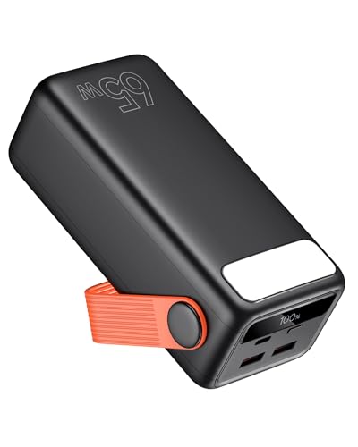 65W 60000mAh Portable Charger for Laptop, 3 Ports Power Bank Fast...