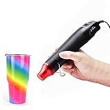 Mini Heat Gun for Epoxy Resin 300W Portable Handheld Black Heat Gun for Crafts Embossing, Shrink Wra