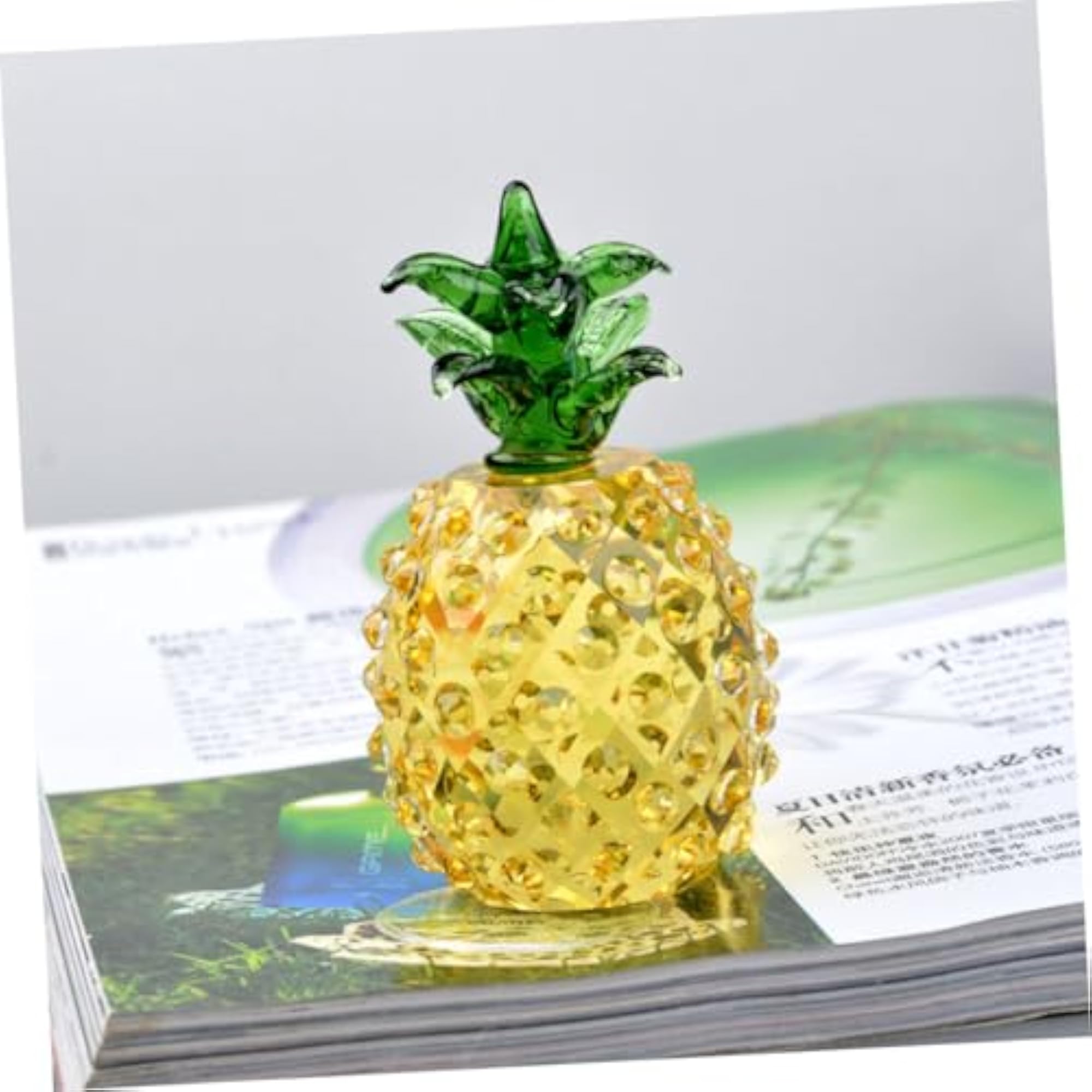 3 Pcs Crystal Pineapple Table Decorations