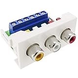 Modul mit 3 Cinch-Buchsen für Stereo-Audio und Composite-Video.