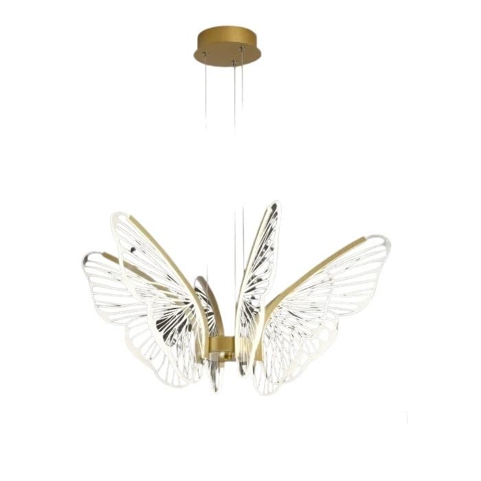 Lustre de luxe postmoderne LED en feuille de lotus nordique 36W