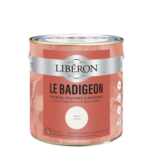 Libéron Le Badigeon meubles, poutres et boiseries, Blanc coton 2L