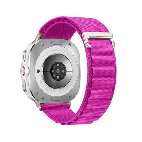 [PLYYQZM] �ɍ��� Sam su ng Galaxy Watch 7 Ultra/ULTRA2(2025�j47mm�p�N�C�b�N�t�B�b�gC�o�b�N���i�C�������[�v�X�g���b�v�A���ԂȂ��J�[�u�G���h�u���X���b�g�ɓK��(Dragon fruit color,S