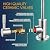 Kaihanmo Drinking Water Faucet Brushed Nickel SUS304 Stainless Steel Kitchen Water Filter Faucet, Lead-Free Reverse Osmosis Water Faucet RO Faucets