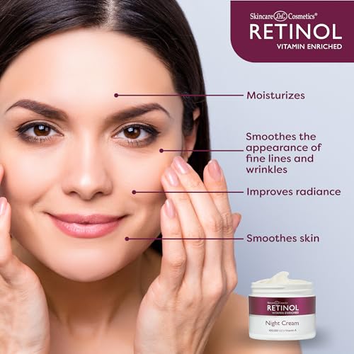 Retinol Skincare Ldel Cosmetics Night Cream Vitamins A + C + E Works While You Sleep To Reduce Fine Lines And Other Signs Of Aging 1.7 Oz. thumb #3