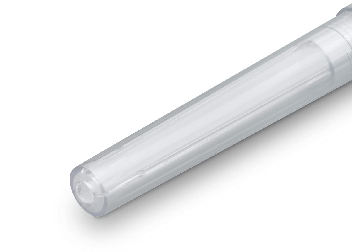 Kaweco PERKEO Pluma estilográfica I cartucho transparente, para principiantes, mango ergonómico, 16 cm, ancho de pluma: M