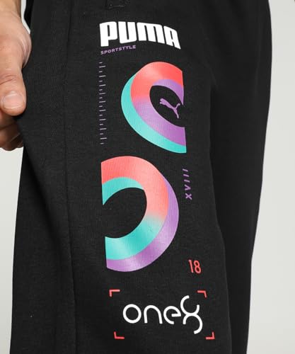 Image of PUMA Men Mid Rise Regular Fit Track Pants
