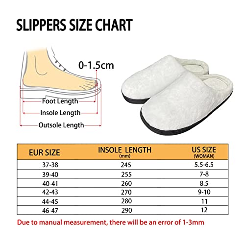 Yzaoxia Slippers for Ladies Size 5.5-12 Indoor Soft Flat Slippers Washable Women Bedroom Slippers4