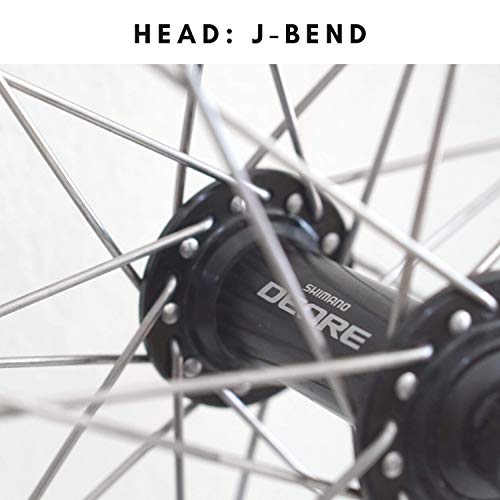 image for Vincita 36 Pieces 14G J Bend Bicycle Stainless Steel Spokes 254mm - 29