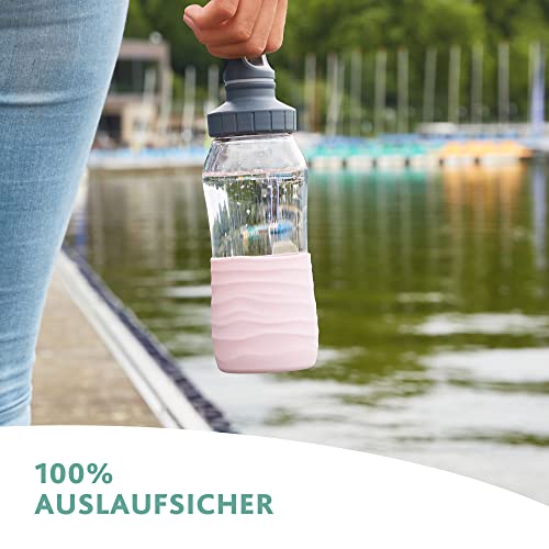 EMSA DRINK2GO Glas Trinkflasche 0,5 L, spülmaschinenfest – Ansicht 6