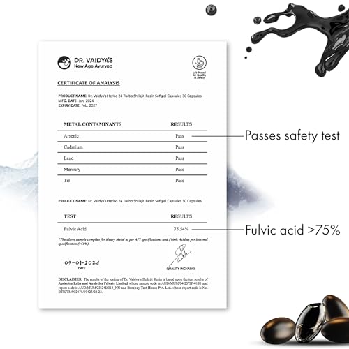 Dr. Vaidya's Pure Himalayan Shilajit Resin Softgel — Shilajit Supplements - image 5