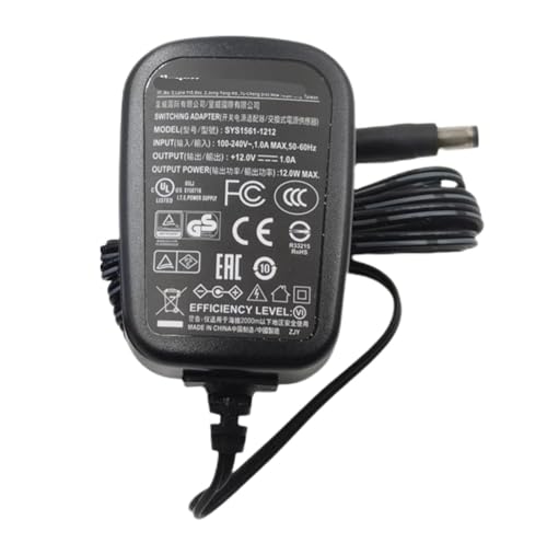 Adaptador de CA conmutado 12V 1A con clavija de 5,5x2,5mm y diseño eficiente EU