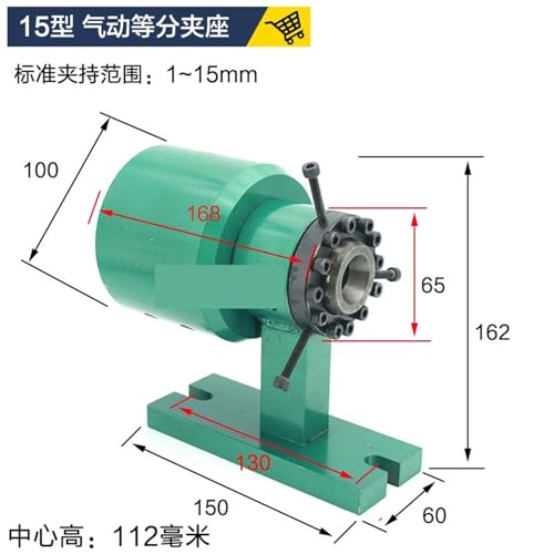 Pince pneumatique à indexation rotative simple avec fixation horizontale stable