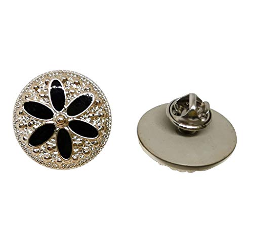 12PCS 25mm 1  Round Coat Buttons Sewing-Free Buttons Shank Back Pearl Decorative Buckle Sweater Buckle DIY Bag Craft Jean Jacket (5)