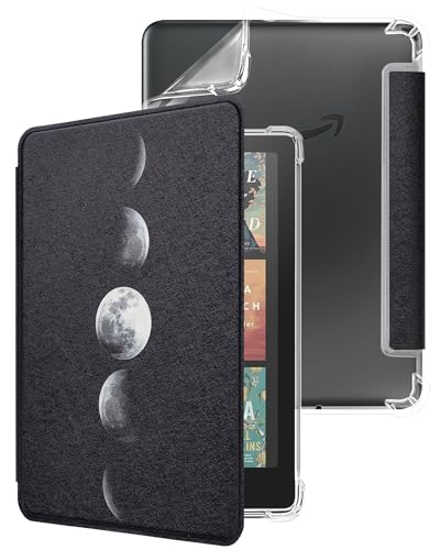 WALNEW Case for 7-inch Kindle Paperwhite 12th Generation 2024 and Colorsoft Signature Edition, Clear Soft TPU Back Protective Cover, Auto Wake/Sleep