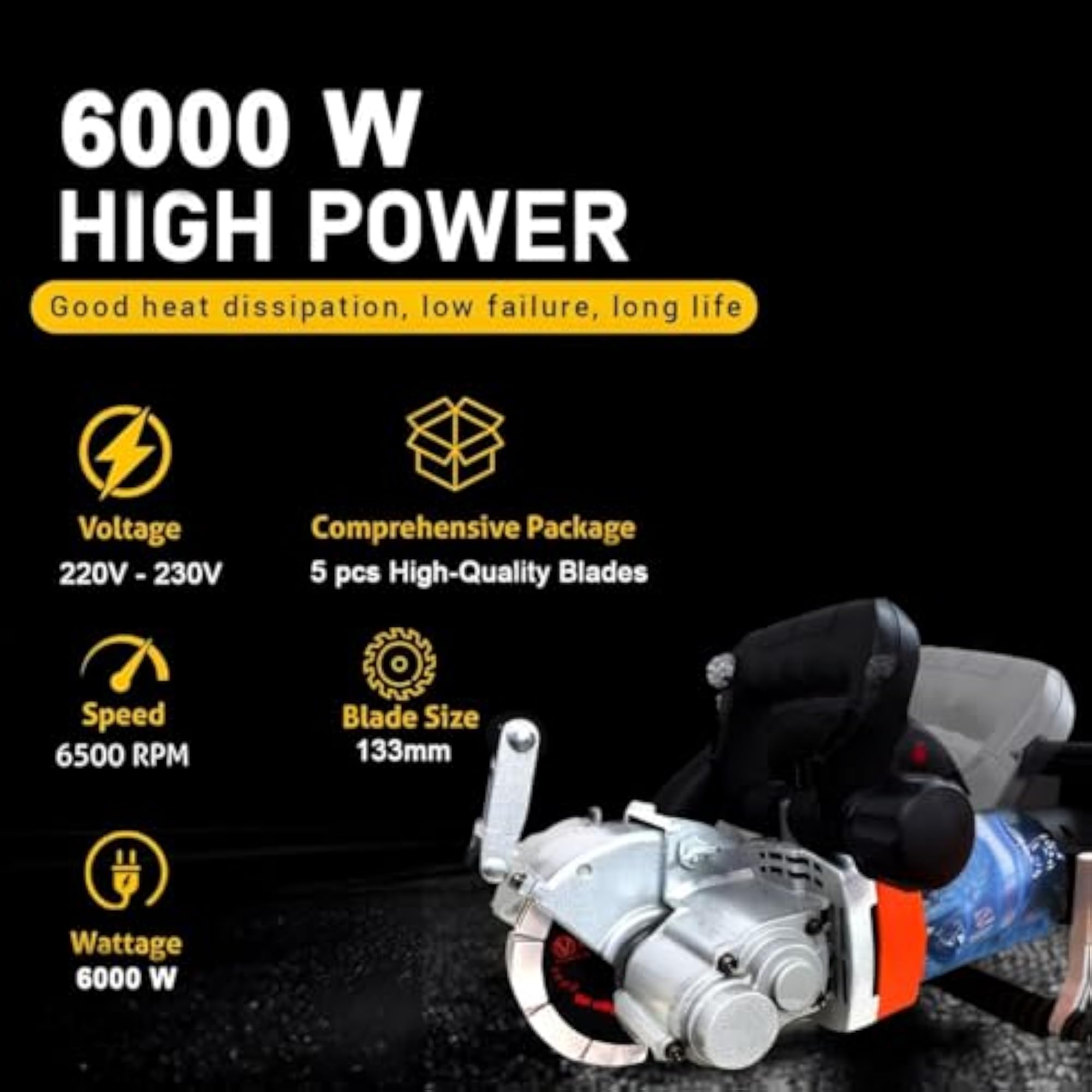 WC-33X Electric Wall Chaser Machine 6000W