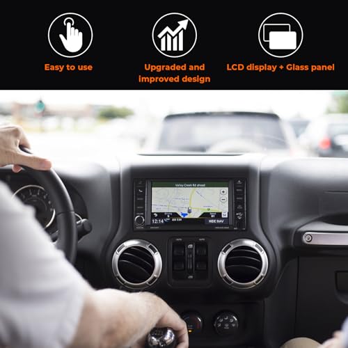 Image of 8.4 inch Uconnect 4C NAV UAQ Touch Screen Display LCD Monitor Replacement for Dodge RAM Jeep Chrysler 2017-2022, Replaces LA084X01(SL)(02)