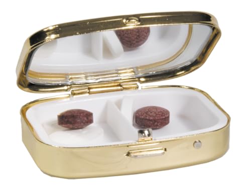 EIN Fridolin Pillendöschen, Rosina Wachtmeister, Motiv: 4 Katzen, aus Metall, bunt, 5.1x3.6x1.8 cm