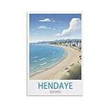 hendaye carte satellite Peinture de décoration murale parfaite : convient pour la salle à manger, le salon, la salle à manger, la cuisine, la maison, le bar, le bureau, l'hôtel, la maison d'hôtes, le couloir, la chambre, etc.