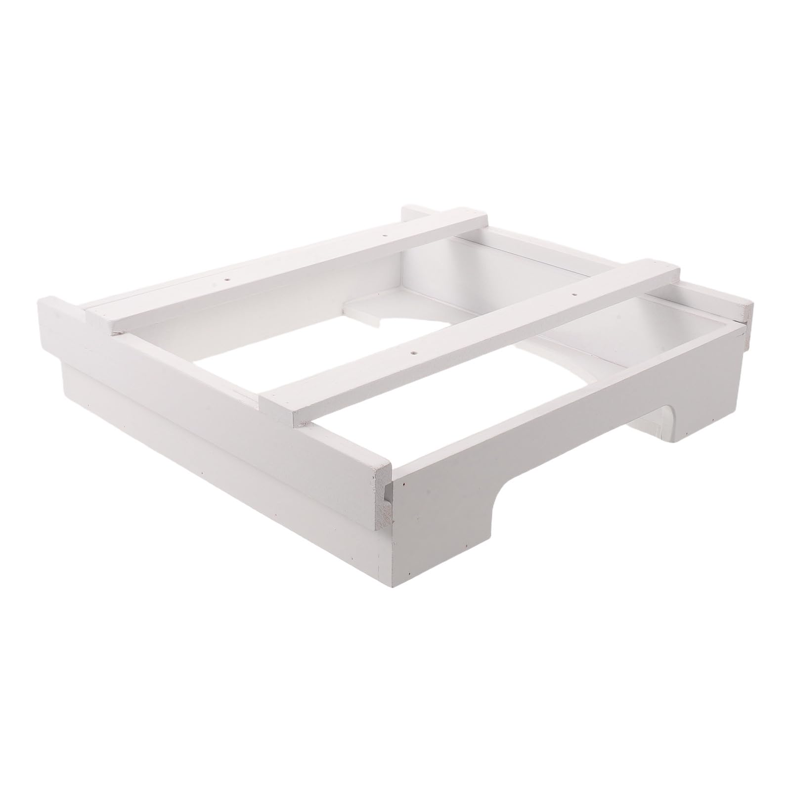 OUNONA Soporte para Platos Debajo del gabinete, Organizador dispensador de Madera apilable para Platos de 9”, Estante dispensador Vertical de Cocina para encimera de Cocina, gabinete de Viaje para