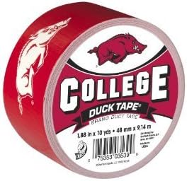 Duck College Logo Duct Tape High Performance 10 Yd. University Of Arkansas