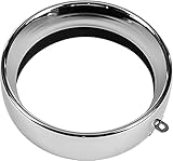 HardDrive 38-046: Frenched Headlight Trim Ring Chrome 5-3/4 Tab Style