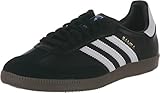 adidas Originals Men's Samba Soccer-Inspired Sneaker,Black/White/Gum,7 M US