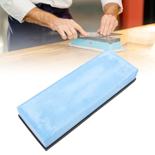 Knife Sharpening Stone Professional Aluminum Oxide Micro Powder Whetstone Knife Sharpener with Anti Slip Base for Kitchen Tools Sharpening Polishing Flattening (10000 Grit) - Image 4