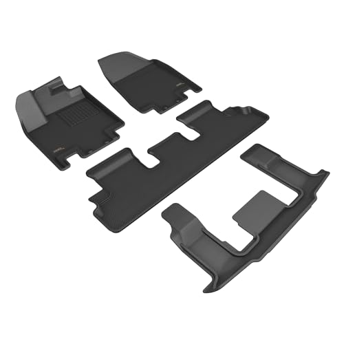 3D MAXpider Kagu Floor Mat (Black) Compatible with Infiniti QX60