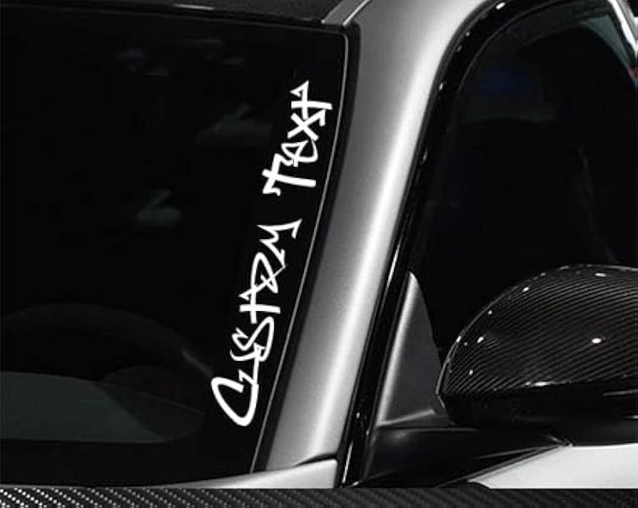 Troublemaker In Graffiti Style Car Banner Decal – Stickyart - Foto 9