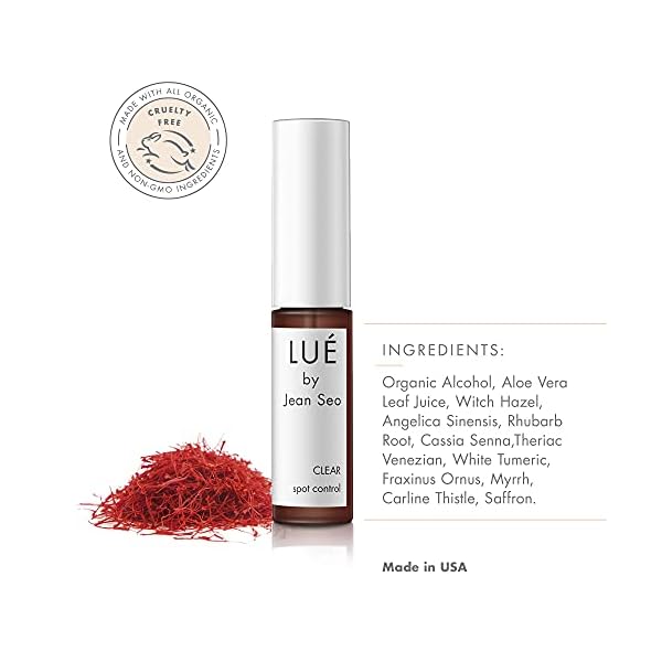 LUE-By-Jean-Seo-Clear-Spot-Treatment Lue by Jean Seo Clear Spot Control, Acne Treatment, Organic and Non-GMO Ingredients, All Skin Types