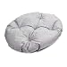 BOUTIQUE ZOO Hundebett | Oval Hundekissen für Kleine Hunde oder Katzen | Kratzfest Hundeliege mit Kissen | Hundekorb | Waschbar Polyester | Große: M (54x47 cm) | Farbe: Grau