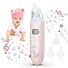 Nasensauger, Baby Nasensauger mit Smooth Music Wiederaufladbarem Nasensauger Staubsauger, Elektrischer Nasensauger 3 einstellbare Stufen starke Absaugung, 3 Silikonspitzen Rotzsauger für Neugeborene