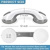 Shower Handle 1 Pack Grab Bars for Bathtubs & Showers, 12 inch Grab Bars for Bathroom with Strong Hold Suction Cup, Balance Bar Safety Hand Rail for Injury, Senior, Elderly Grey #2