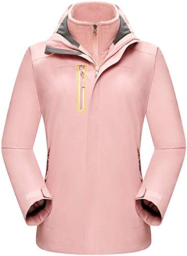 Veste de ski imperméable femme MU veste 3 en 1 isolée anti-froid neige