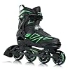 PAPAISON Boys Inline Skates Ages 5-8 8-12, Adjustable Size Beginner Roller Skates Blades for Kids Youth