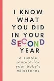 benatia schalke  I know what you did in your second year.: A simple journal for your baby\'s milestones (I know what you did in your first years. A simple journal series for your baby\'s milestones, Band 2)
