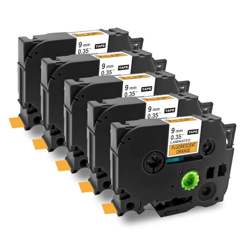 Sluxjet ݊ s[^b` e[v 9mm un TZe-B21 Tz-B21 ev uU[H s[^b`L[u P-touch ėp e[vJ[gbW 8m P^b` @Ή PT-P710BT PT-2500PC 5