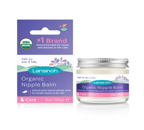Image of Lansinoh Organic Nipple Balm, Breastfeeding Essentials, 2 Ounces