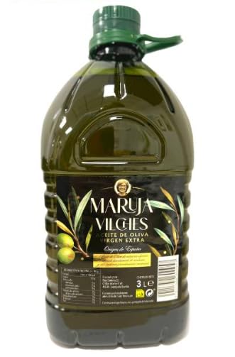 Maruja Vilches Aceite de Oliva Virgen Extra – AOVE Premium de Variedad Picual, Primera Extracción en Frío y Sabor Intenso y Equilibrado (3 Litros)